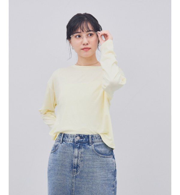  「ウェリントン型 メガネ｜TR&times;チタン 軽量素材 柔軟性  伊達メガネ 大人可愛い  レンズ交換券付」|メガネ|クリア