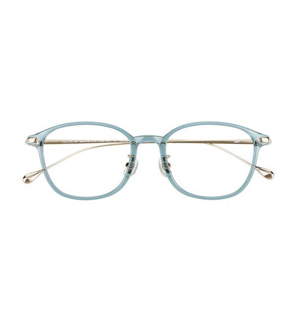  「ウェリントン型 メガネ｜TR&times;チタン 軽量素材 柔軟性  伊達メガネ 大人可愛い  レンズ交換券付」|メガネ|