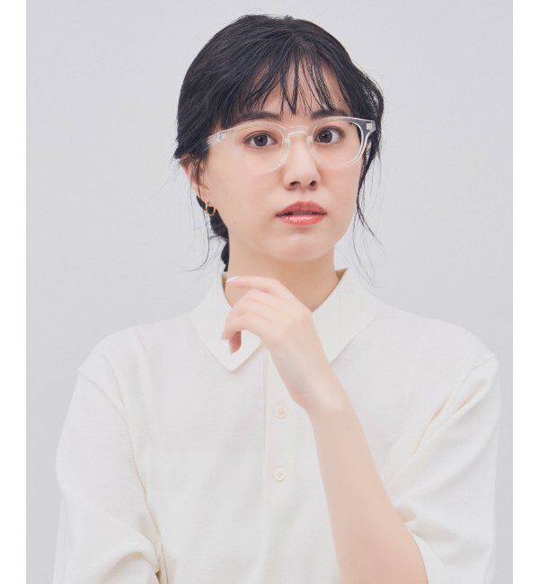  「ウェリントン型 メガネ｜クリアカラー｜伊達メガネ 度付きメガネ｜ユニセックス  レンズ交換券付」|メガネ|