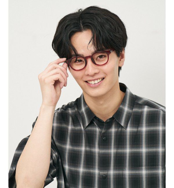  「ウェリントン型 メガネ｜クリアカラー｜伊達メガネ 度付きメガネ｜ユニセックス  レンズ交換券付」|メガネ|