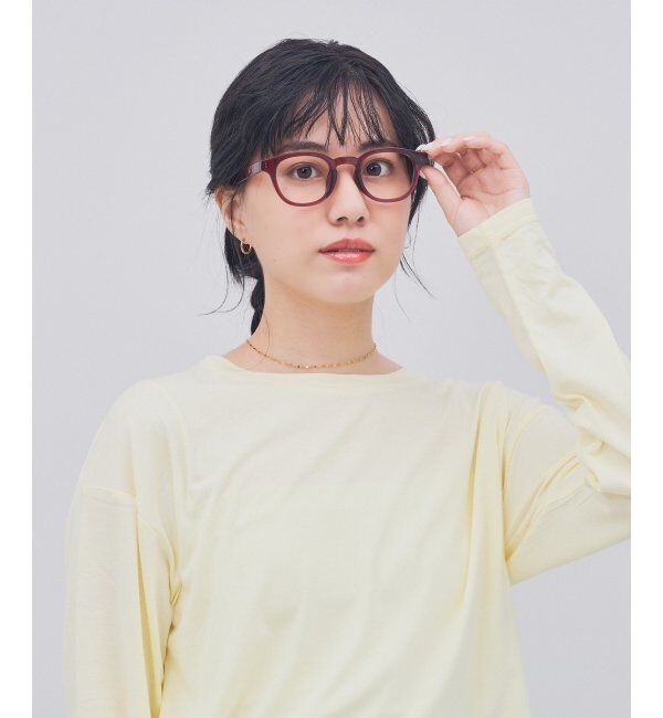  「ウェリントン型 メガネ｜クリアカラー｜伊達メガネ 度付きメガネ｜ユニセックス  レンズ交換券付」|メガネ|