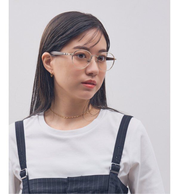  「Zoff｜STUDIO SEVEN｜ボストン型 メガネ スタジオセブン メタル｜伊達メガネ 度付きメガネ レンズ交換券付」|メガネ|