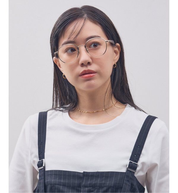  「Zoff｜STUDIO SEVEN｜ボストン型 メガネ スタジオセブン メタル｜伊達メガネ 度付きメガネ レンズ交換券付」|メガネ|