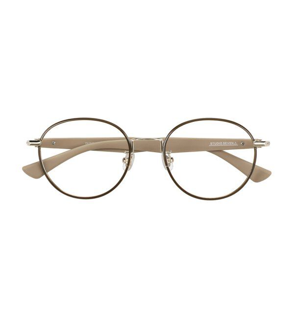  「Zoff｜STUDIO SEVEN｜ボストン型 メガネ スタジオセブン メタル｜伊達メガネ 度付きメガネ レンズ交換券付」|メガネ|