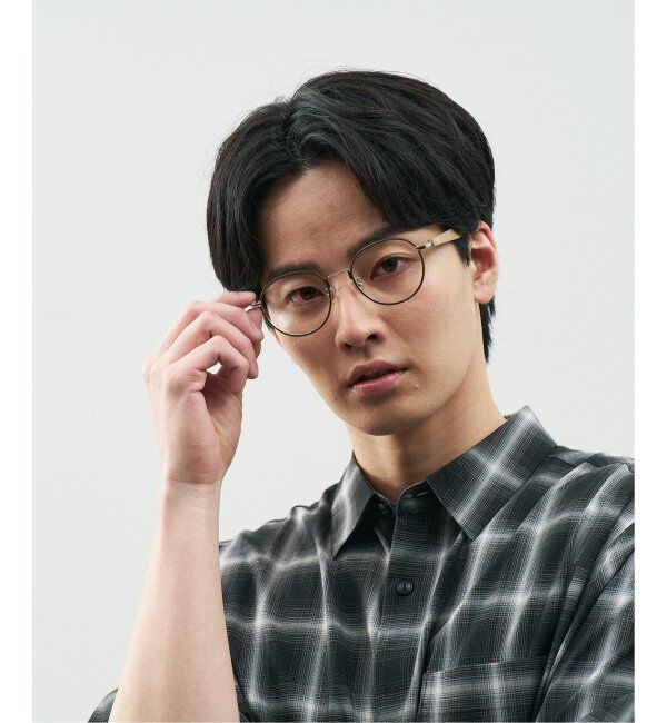  「Zoff｜STUDIO SEVEN｜ボストン型 メガネ スタジオセブン メタル｜伊達メガネ 度付きメガネ レンズ交換券付」|メガネ|