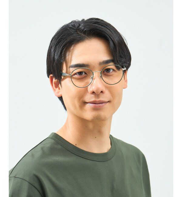  「Zoff｜STUDIO SEVEN｜ボストン型 メガネ スタジオセブン メタル｜伊達メガネ 度付きメガネ レンズ交換券付」|メガネ|