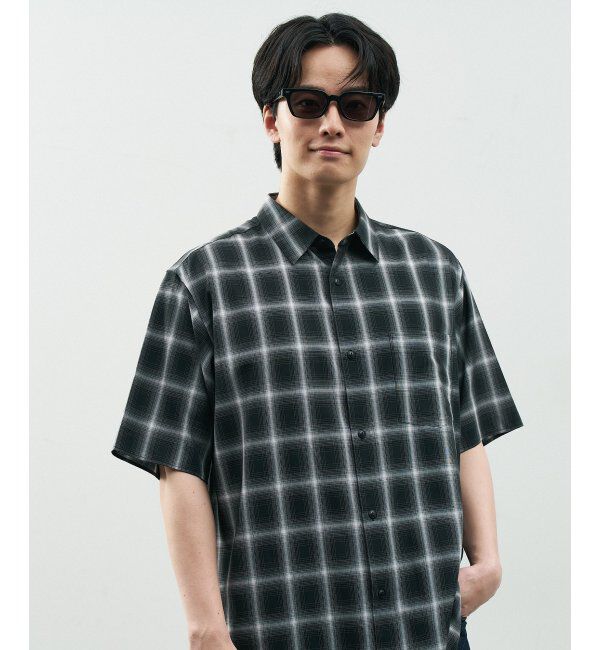  「Zoff｜STUDIO SEVEN｜ウェリントン型 サングラス 横長｜太縁フレーム｜カラーレンズ｜紫外線防止 UVカット」|サングラス|