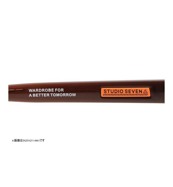  「Zoff｜STUDIO SEVEN｜ウェリントン型 サングラス 横長｜太縁フレーム｜カラーレンズ｜紫外線防止 UVカット」|サングラス|