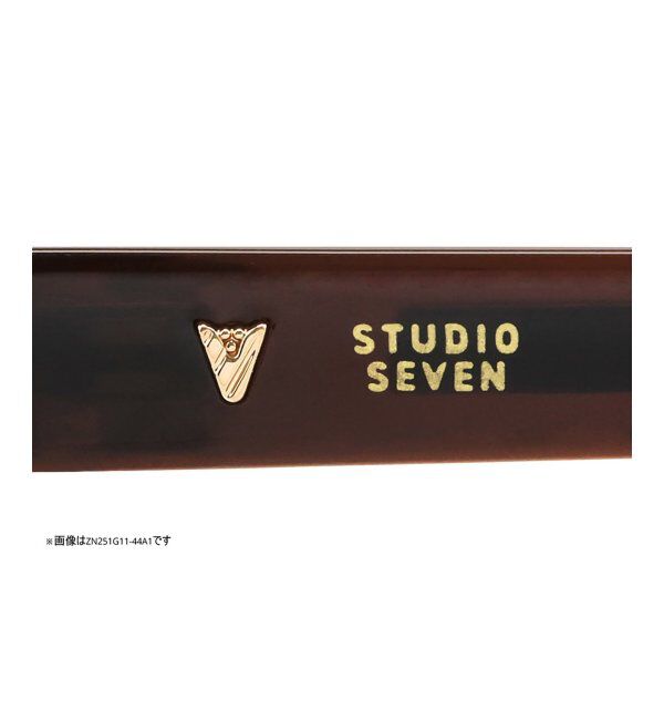 「Zoff｜STUDIO SEVEN｜ウェリントン型 サングラス 横長｜太縁フレーム｜カラーレンズ｜紫外線防止 UVカット」|サングラス|