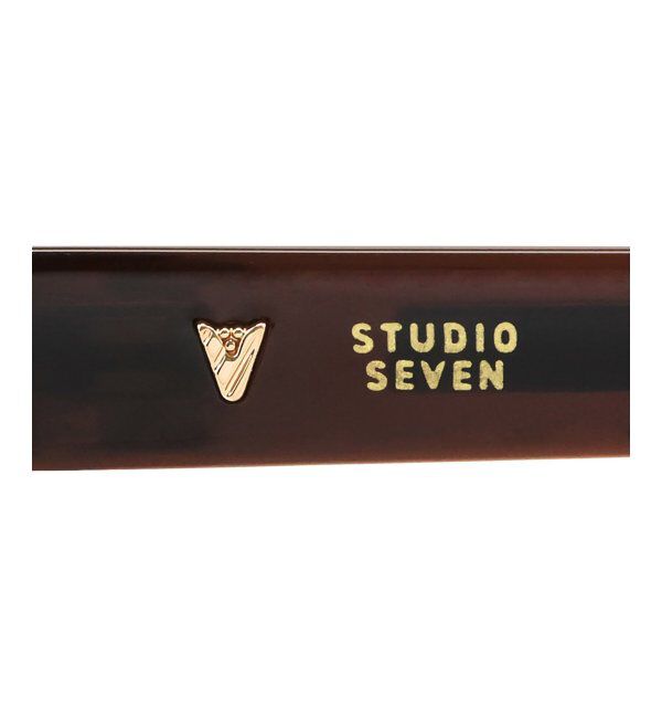  「Zoff｜STUDIO SEVEN｜ウェリントン型 サングラス 横長｜太縁フレーム｜カラーレンズ｜紫外線防止 UVカット」|サングラス|