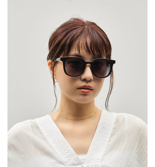  「SUNCUTGlasses/UV100%CUT サングラス ビッグシェイプ  カラーレンズ 紫外線対策 UVカット ユニセックス」|サングラス|