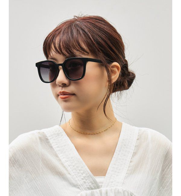  「SUNCUTGlasses/UV100%CUT サングラス ビッグシェイプ  カラーレンズ 紫外線対策 UVカット ユニセックス」|サングラス|