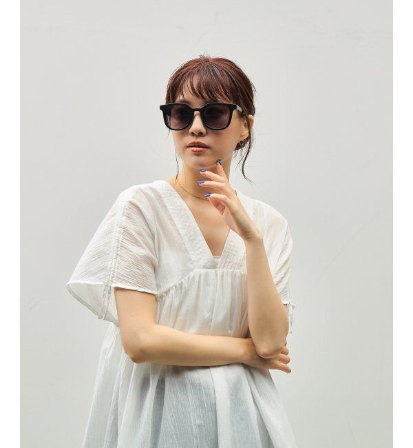  「SUNCUTGlasses/UV100%CUT サングラス ビッグシェイプ  カラーレンズ 紫外線対策 UVカット ユニセックス」|サングラス|