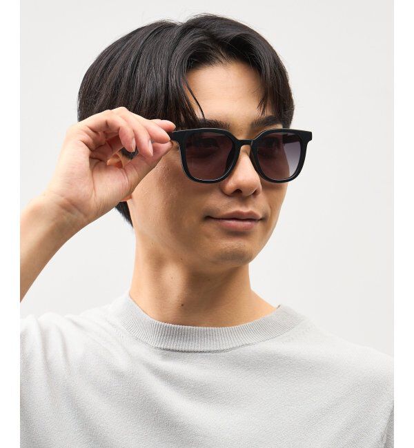  「SUNCUTGlasses/UV100%CUT サングラス ビッグシェイプ  カラーレンズ 紫外線対策 UVカット ユニセックス」|サングラス|