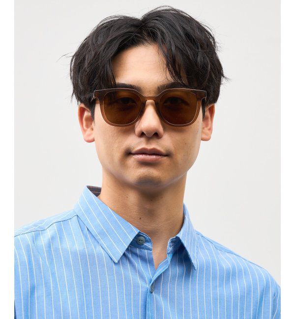  「SUNCUTGlasses/UV100%CUT サングラス ビッグシェイプ  カラーレンズ 紫外線対策 UVカット ユニセックス」|サングラス|