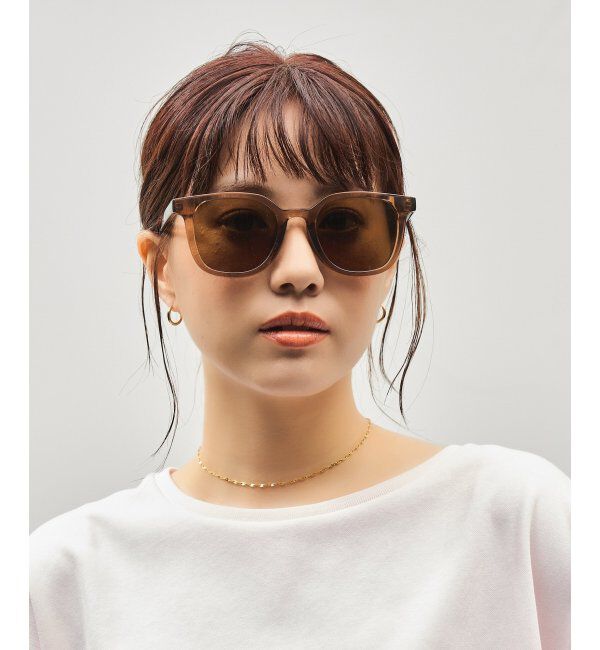  「SUNCUTGlasses/UV100%CUT サングラス ビッグシェイプ  カラーレンズ 紫外線対策 UVカット ユニセックス」|サングラス|