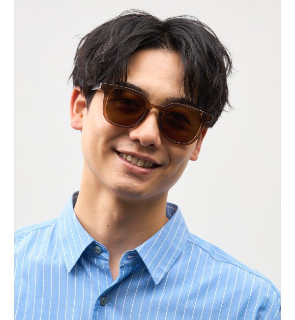  「SUNCUTGlasses/UV100%CUT サングラス ビッグシェイプ  カラーレンズ 紫外線対策 UVカット ユニセックス」|サングラス|