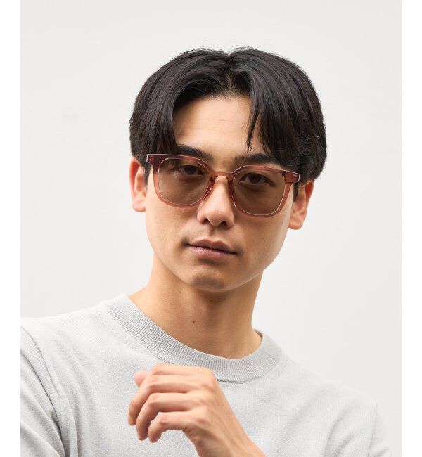  「SUNCUTGlasses/UV100%CUT サングラス ビッグシェイプ  カラーレンズ 紫外線対策 UVカット ユニセックス」|サングラス|