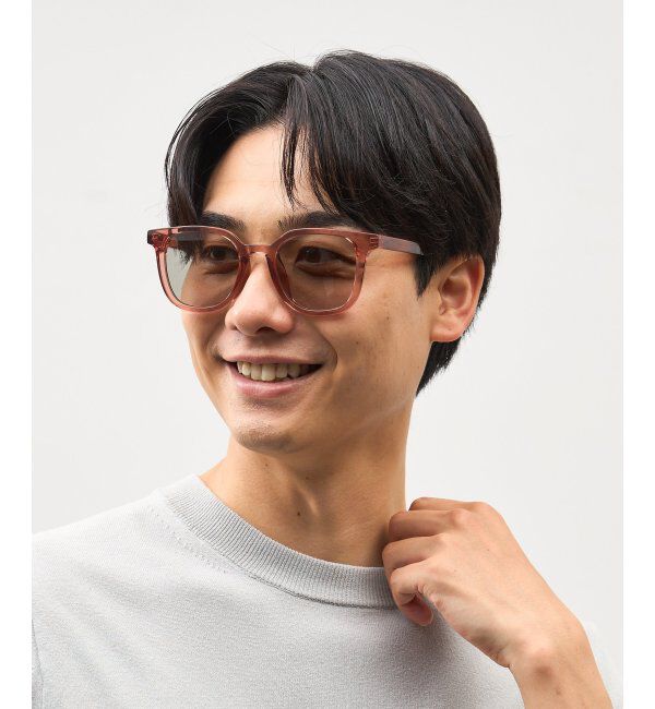  「SUNCUTGlasses/UV100%CUT サングラス ビッグシェイプ  カラーレンズ 紫外線対策 UVカット ユニセックス」|サングラス|