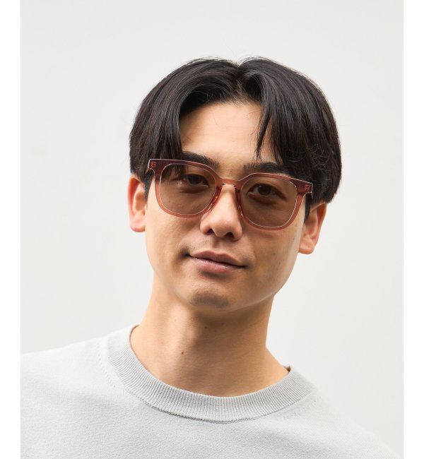  「SUNCUTGlasses/UV100%CUT サングラス ビッグシェイプ  カラーレンズ 紫外線対策 UVカット ユニセックス」|サングラス|