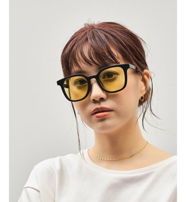  「SUNCUTGlasses/UV100%CUT サングラス ビッグシェイプ  カラーレンズ 紫外線対策 UVカット ユニセックス」|サングラス|