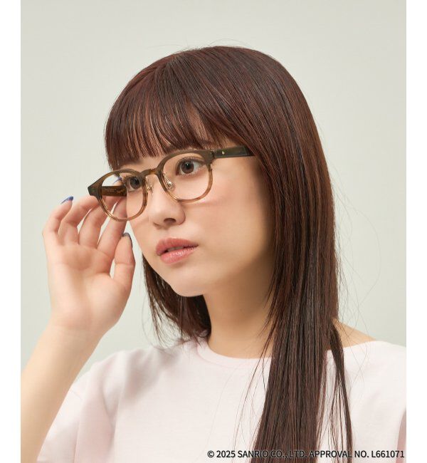  「Zoff｜はぴだんぶい 【けろけろけろっぴ モデル】メガネ｜伊達・度付きメガネ｜グッズ   レンズ交換券付」|メガネ|