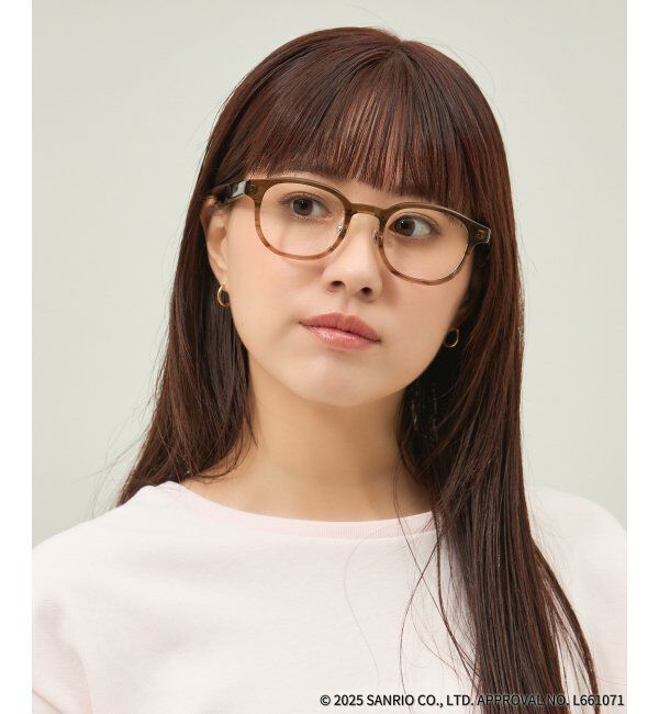  「Zoff｜はぴだんぶい 【けろけろけろっぴ モデル】メガネ｜伊達・度付きメガネ｜グッズ   レンズ交換券付」|メガネ|