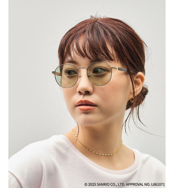  「Zoff｜はぴだんぶい 【けろけろけろっぴ モデル】サングラス｜紫外線対策 UVカット｜グッズ  」|サングラス|オリーブ