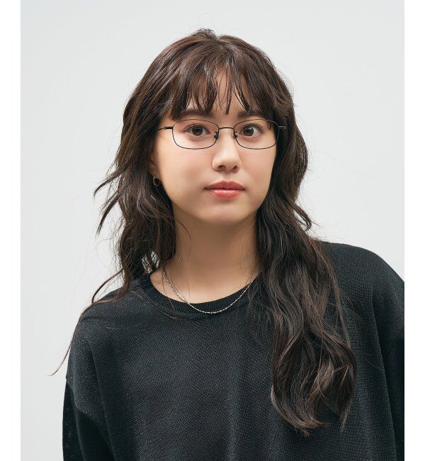  「ウェリントン型 メガネ 軽量｜メタルフレーム｜伊達メガネ 度付きメガネ｜大人可愛い  レンズ交換券付」|メガネ|