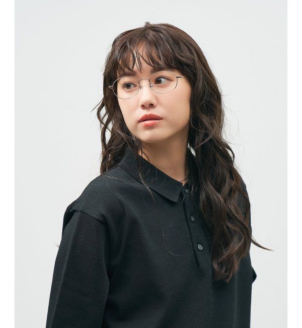  「オーバル型 メガネ 軽量｜メタルフレーム｜伊達メガネ 度付きメガネ｜大人可愛い｜Zoff｜ レンズ交換券付」|メガネ|