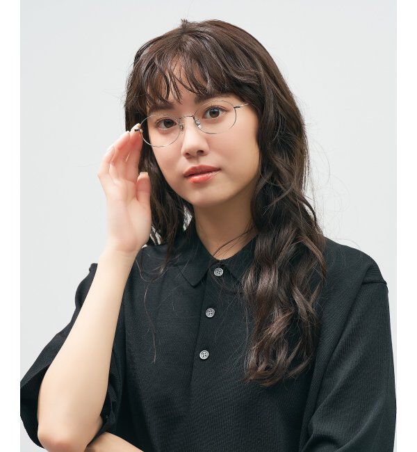  「オーバル型 メガネ 軽量｜メタルフレーム｜伊達メガネ 度付きメガネ｜大人可愛い｜Zoff｜ レンズ交換券付」|メガネ|