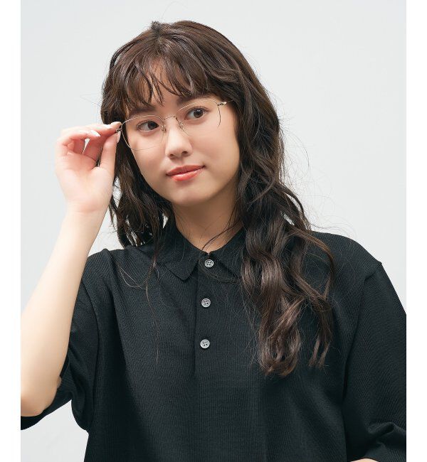  「ウェリントン型 メガネ 軽量｜メタルフレーム｜伊達メガネ 度付きメガネ｜大人可愛い  レンズ交換券付」|メガネ|ゴールド