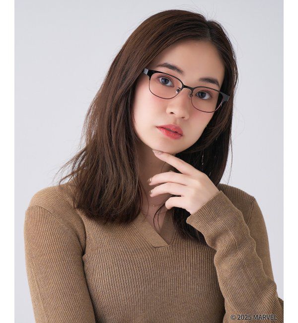  「MARVEL COLLECTION デッドプール & ウルヴァリン  メガネ | 伊達メガネ 度付き   レンズ交換券付」|メガネ|