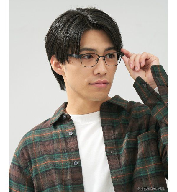  「MARVEL COLLECTION デッドプール & ウルヴァリン  メガネ | 伊達メガネ 度付き   レンズ交換券付」|メガネ|