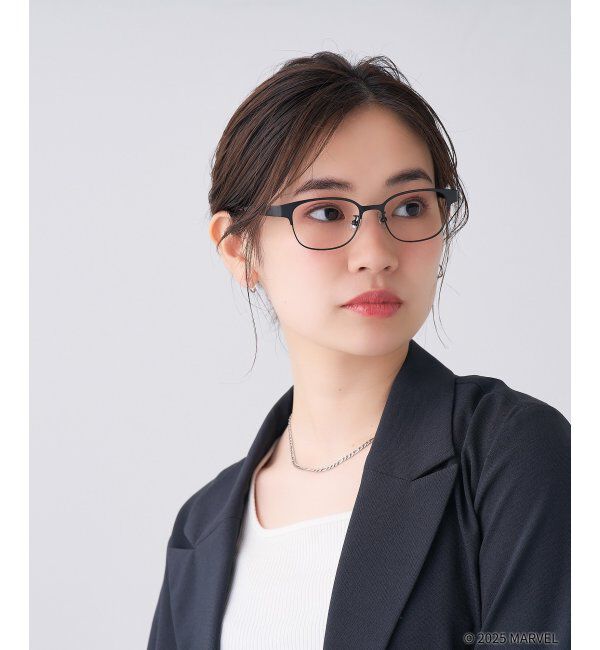  「MARVEL COLLECTION デッドプール & ウルヴァリン  メガネ | 伊達メガネ 度付き   レンズ交換券付」|メガネ|