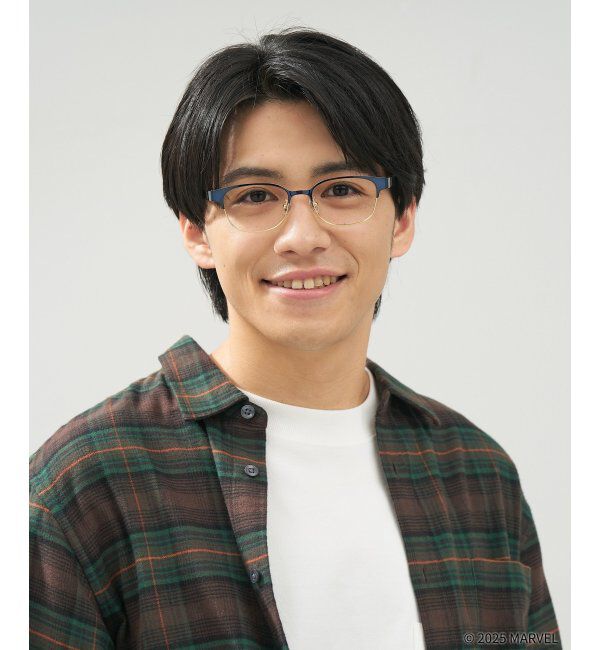  「MARVEL COLLECTION デッドプール & ウルヴァリン  メガネ | 伊達メガネ 度付き   レンズ交換券付」|メガネ|