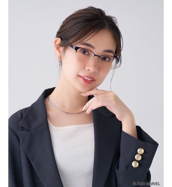  「MARVEL COLLECTION デッドプール & ウルヴァリン  メガネ | 伊達メガネ 度付き   レンズ交換券付」|メガネ|