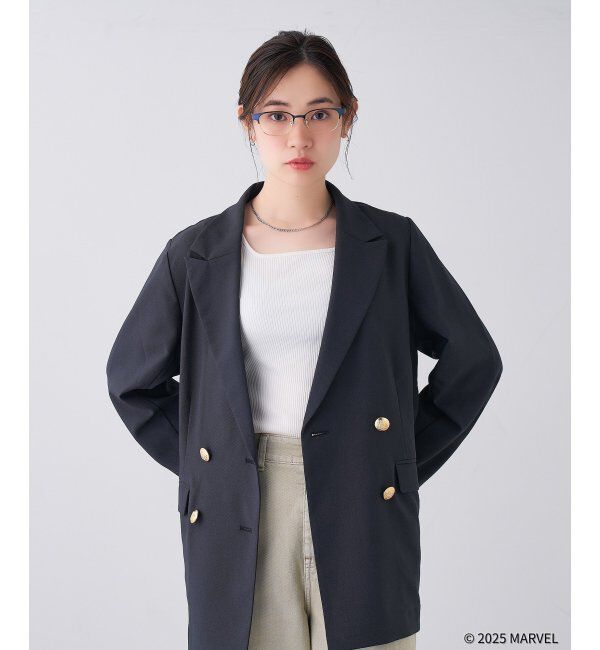  「MARVEL COLLECTION デッドプール & ウルヴァリン  メガネ | 伊達メガネ 度付き   レンズ交換券付」|メガネ|