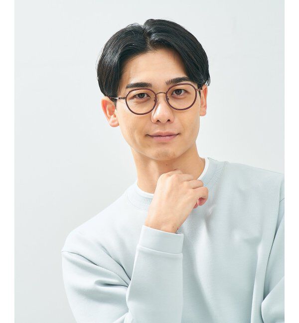  「Zoff｜TRAD メガネ | クラウンパント 伊達メガネ 度付き 読書 ビジネス   レンズ交換券付」|メガネ|レッド1