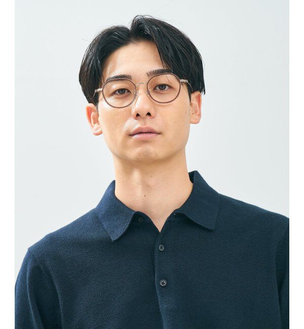  「Zoff｜TRAD メガネ | クラウンパント 伊達メガネ 度付き 読書 ビジネス   レンズ交換券付」|メガネ|薄ブラウン1