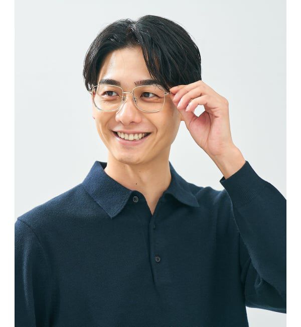  「Zoff｜CLASSIC メガネ | 四角 メタルフレーム グランパコア 伊達メガネ 度付き   レンズ交換券付」|メガネ|