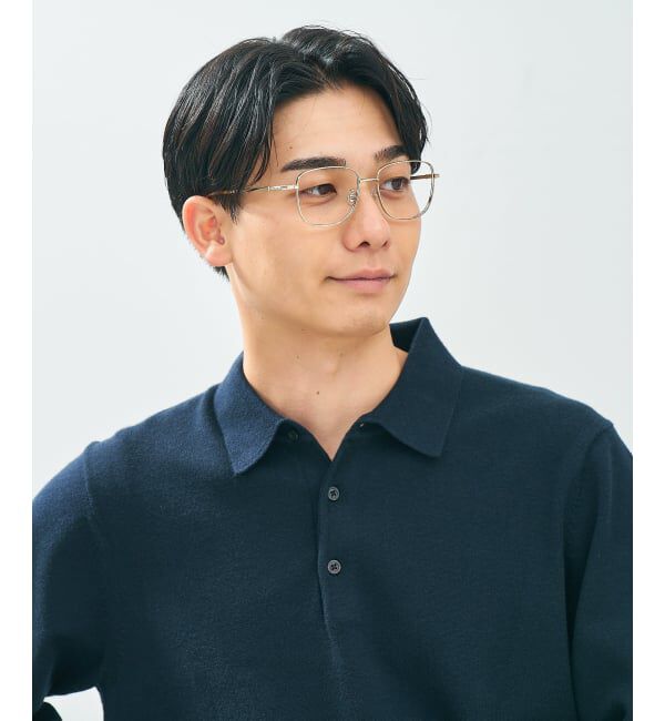  「Zoff｜CLASSIC メガネ | 四角 メタルフレーム グランパコア 伊達メガネ 度付き   レンズ交換券付」|メガネ|