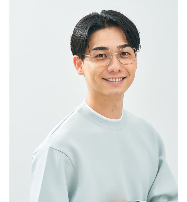  「Zoff｜CLASSIC メガネ | 四角 メタルフレーム グランパコア 伊達メガネ 度付き   レンズ交換券付」|メガネ|