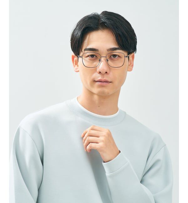  「Zoff｜CLASSIC メガネ | 四角 メタルフレーム グランパコア 伊達メガネ 度付き   レンズ交換券付」|メガネ|