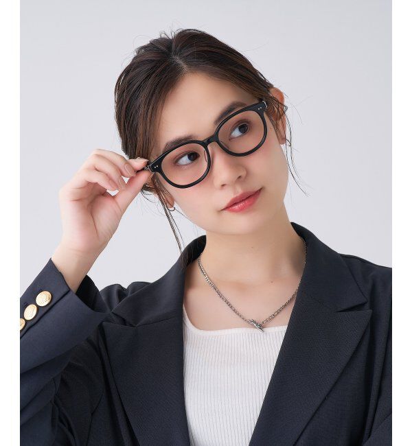  「 ボストン型 メガネ | 黒縁フレーム 伊達めがね 度付きユニセックス 読書  CLASSIC  レンズ交換券付」|メガネ|