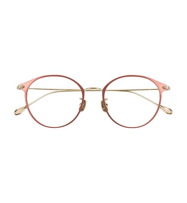  「ボストン型 メガネ | 中顔面短縮みえメガネ チタン 軽量 メタル 伊達 大人可愛い Zoff レンズ交換券付」|メガネ|