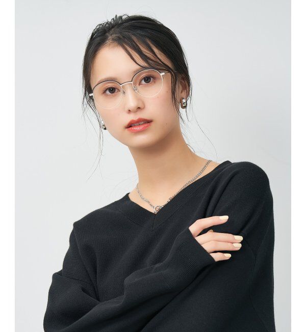  「ボストン型 メガネ | メタルフレーム 眼鏡 伊達メガネ 度付き 読書 CLASSIC レンズ交換券付」|メガネ|