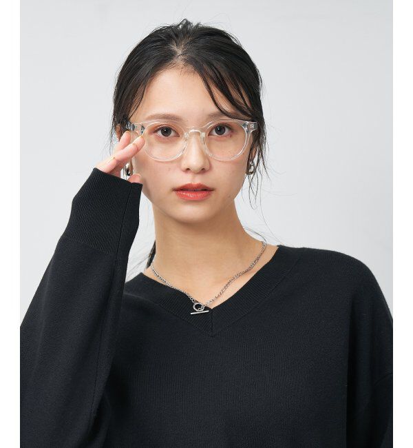  「ボストン型 メガネ | 大きめサイズ 軽量 TR素材 眼鏡 伊達メガネ ユニセックス 度付き レンズ交換券付」|メガネ|