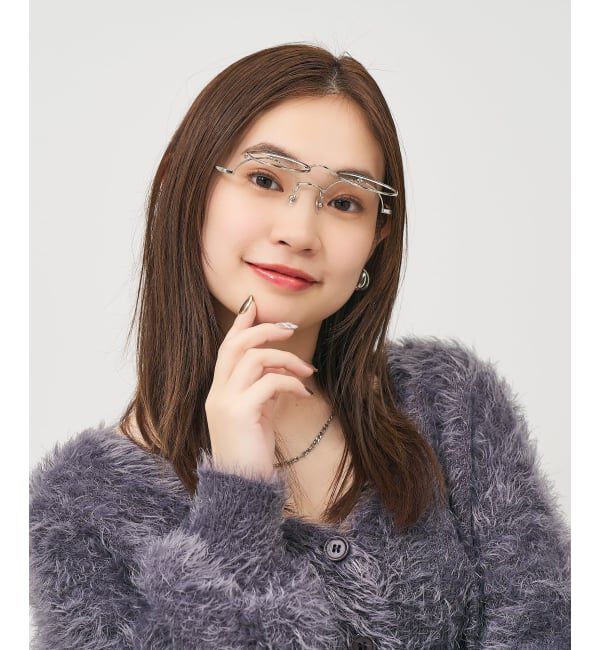  「丸型 跳ね上げ式メガネ（フリップアップ）眼鏡の上から 伊達めがね 度付き 度なし レンズ交換券付」|メガネ|ブラック