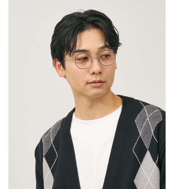  「丸型 跳ね上げ式メガネ（フリップアップ）眼鏡の上から 伊達めがね 度付き 度なし レンズ交換券付」|メガネ|